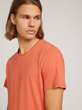 Basic T-Shirt mit Bio-Baumwolle - Männer - orange lobster Basic T-Shirt mit Bio-Baumwolle - Männer - orange lobster - 9 - TOM TAILOR Denim