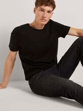 Basic T-Shirt mit Bio-Baumwolle - Männer - Black Basic T-Shirt mit Bio-Baumwolle - Männer - Black - 5 - TOM TAILOR Denim