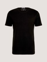 Basic T-Shirt mit Bio-Baumwolle - Männer - Black Basic T-Shirt mit Bio-Baumwolle - Männer - Black - 7 - TOM TAILOR Denim