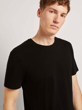 Basic T-Shirt mit Bio-Baumwolle - Männer - Black Basic T-Shirt mit Bio-Baumwolle - Männer - Black - 9 - TOM TAILOR Denim