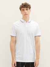 gemustertes Poloshirt - Männer - white regular dot print gemustertes Poloshirt - Männer - white regular dot print - 1 - TOM TAILOR Denim