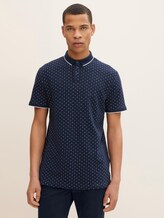 gemustertes Poloshirt - Männer - navy regular dot print gemustertes Poloshirt - Männer - navy regular dot print - 1 - TOM TAILOR Denim
