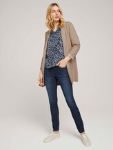 Gemusterte Bluse mit LENZING™ ECOVERO™ und V-Ausschnitt - Frauen - navy flower design Gemusterte Bluse mit LENZING™ ECOVERO™ und V-Ausschnitt - Frauen - navy flower design - 3 - TOM TAILOR