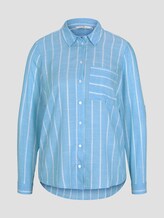 Gestreifte Hemdbluse - Frauen - blue stripe vertical Gestreifte Hemdbluse - Frauen - blue stripe vertical - 7 - TOM TAILOR