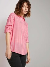 Gestreifte Hemdbluse - Frauen - peach stripe vertical Gestreifte Hemdbluse - Frauen - peach stripe vertical - 5 - TOM TAILOR
