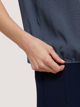 Gemusterte Bluse mit LENZING™ ECOVERO™ - Frauen - navy-white-minimal-design Gemusterte Bluse mit LENZING™ ECOVERO™ - Frauen - navy-white-minimal-design - 10 - TOM TAILOR