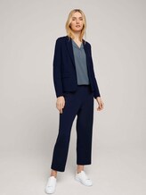 Gemusterte Bluse mit LENZING™ ECOVERO™ - Frauen - navy-white-minimal-design Gemusterte Bluse mit LENZING™ ECOVERO™ - Frauen - navy-white-minimal-design - 3 - TOM TAILOR