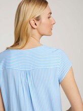 Gemusterte Bluse mit LENZING™ ECOVERO™ - Frauen - blue white vertical stripe Gemusterte Bluse mit LENZING™ ECOVERO™ - Frauen - blue white vertical stripe - 9 - TOM TAILOR