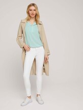 Gemusterte Bluse mit LENZING™ ECOVERO™ - Frauen - green white vertical stripe Gemusterte Bluse mit LENZING™ ECOVERO™ - Frauen - green white vertical stripe - 3 - TOM TAILOR