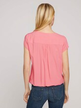 Gemusterte Bluse mit LENZING™ ECOVERO™ - Frauen - peach white minimal design Gemusterte Bluse mit LENZING™ ECOVERO™ - Frauen - peach white minimal design - 2 - TOM TAILOR