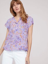 Gemusterte Bluse mit LENZING™ ECOVERO™ - Frauen - lilac yellow flower design Gemusterte Bluse mit LENZING™ ECOVERO™ - Frauen - lilac yellow flower design - 5 - TOM TAILOR