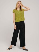 Gemusterte Bluse mit LENZING™ ECOVERO™ - Frauen - green geometrical design Gemusterte Bluse mit LENZING™ ECOVERO™ - Frauen - green geometrical design - 3 - TOM TAILOR