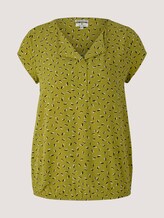 Gemusterte Bluse mit LENZING™ ECOVERO™ - Frauen - green geometrical design Gemusterte Bluse mit LENZING™ ECOVERO™ - Frauen - green geometrical design - 7 - TOM TAILOR
