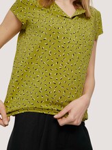 Gemusterte Bluse mit LENZING™ ECOVERO™ - Frauen - green geometrical design Gemusterte Bluse mit LENZING™ ECOVERO™ - Frauen - green geometrical design - 9 - TOM TAILOR
