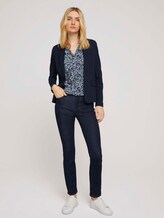 Gemusterte Bluse mit LENZING™ ECOVERO™ - Frauen - navy offwhite flower design Gemusterte Bluse mit LENZING™ ECOVERO™ - Frauen - navy offwhite flower design - 3 - TOM TAILOR