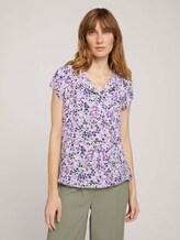 Gemusterte Bluse mit LENZING™ ECOVERO™ - Frauen - offwhite-floral-design Gemusterte Bluse mit LENZING™ ECOVERO™ - Frauen - offwhite-floral-design - 1 - TOM TAILOR