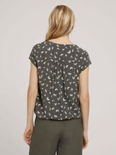 Gemusterte Bluse mit LENZING™ ECOVERO™ - Frauen - khaki small floral design Gemusterte Bluse mit LENZING™ ECOVERO™ - Frauen - khaki small floral design - 2 - TOM TAILOR