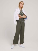 Gemusterte Bluse mit LENZING™ ECOVERO™ - Frauen - khaki small floral design Gemusterte Bluse mit LENZING™ ECOVERO™ - Frauen - khaki small floral design - 3 - TOM TAILOR