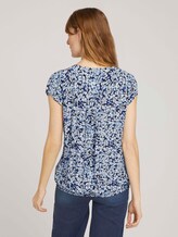Gemusterte Bluse mit LENZING™ ECOVERO™ - Frauen - navy colorful floral design Gemusterte Bluse mit LENZING™ ECOVERO™ - Frauen - navy colorful floral design - 2 - TOM TAILOR