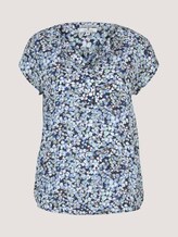 Gemusterte Bluse mit LENZING™ ECOVERO™ - Frauen - navy colorful floral design Gemusterte Bluse mit LENZING™ ECOVERO™ - Frauen - navy colorful floral design - 7 - TOM TAILOR