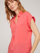 Kurzarmbluse mit Kragen - Frauen - strong peach tone Kurzarmbluse mit Kragen - Frauen - strong peach tone - 9 - TOM TAILOR