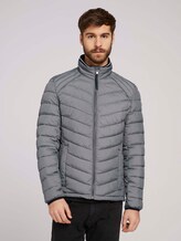 Lightweight Steppjacke mit Stehkragen - Männer - grey twill structure Lightweight Steppjacke mit Stehkragen - Männer - grey twill structure - 1 - TOM TAILOR