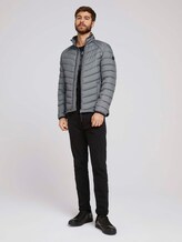Lightweight Steppjacke mit Stehkragen - Männer - grey twill structure Lightweight Steppjacke mit Stehkragen - Männer - grey twill structure - 3 - TOM TAILOR