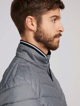Lightweight Steppjacke mit Stehkragen - Männer - grey twill structure Lightweight Steppjacke mit Stehkragen - Männer - grey twill structure - 9 - TOM TAILOR