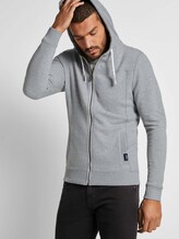 Sweatjacke mit Kapuze - Männer - Middle Grey Melange Sweatjacke mit Kapuze - Männer - Middle Grey Melange - 5 - TOM TAILOR
