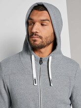 Sweatjacke mit Kapuze - Männer - Middle Grey Melange Sweatjacke mit Kapuze - Männer - Middle Grey Melange - 9 - TOM TAILOR