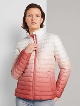 Lightweight Steppjacke mit Farbverlauf - Frauen - Smooth Papaya Red Lightweight Steppjacke mit Farbverlauf - Frauen - Smooth Papaya Red - 1 - TOM TAILOR