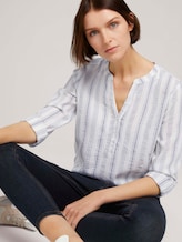 Gestreifte Tunika - Frauen - white blue vertical stripe Gestreifte Tunika - Frauen - white blue vertical stripe - 5 - TOM TAILOR Denim