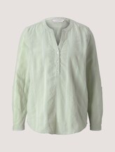 Gestreifte Tunika mit Bio-Baumwolle - Frauen - green white vertical stripe Gestreifte Tunika mit Bio-Baumwolle - Frauen - green white vertical stripe - 7 - TOM TAILOR Denim