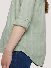 Gestreifte Tunika mit Bio-Baumwolle - Frauen - green white vertical stripe Gestreifte Tunika mit Bio-Baumwolle - Frauen - green white vertical stripe - 9 - TOM TAILOR Denim