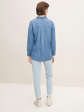 Oversized Denim Hemdbluse - Frauen - Blue Denim Oversized Denim Hemdbluse - Frauen - Blue Denim - 2 - TOM TAILOR Denim