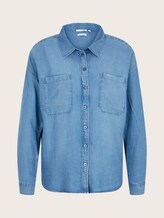 Oversized Denim Hemdbluse - Frauen - Blue Denim Oversized Denim Hemdbluse - Frauen - Blue Denim - 7 - TOM TAILOR Denim