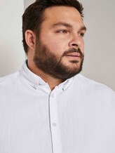 Basic Oxford Hemd - Männer - White Basic Oxford Hemd - Männer - White - 10 - Men Plus