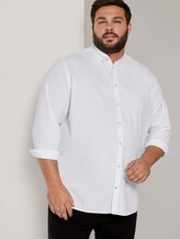 Basic Oxford Hemd - Männer - White Basic Oxford Hemd - Männer - White - 5 - Men Plus