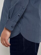 Gemustertes Slim Stretch-Hemd - Männer - navy stripe Gemustertes Slim Stretch-Hemd - Männer - navy stripe - 10 - Men Plus