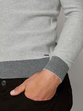 Pullover mit Mélange-Struktur - Männer - Light Soft Grey Melange Pullover mit Mélange-Struktur - Männer - Light Soft Grey Melange - 10 - TOM TAILOR