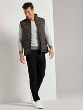 Pullover mit Mélange-Struktur - Männer - Light Soft Grey Melange Pullover mit Mélange-Struktur - Männer - Light Soft Grey Melange - 3 - TOM TAILOR