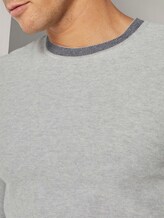 Pullover mit Mélange-Struktur - Männer - Light Soft Grey Melange Pullover mit Mélange-Struktur - Männer - Light Soft Grey Melange - 9 - TOM TAILOR