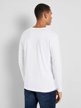Langarmshirt mit Print - Männer - White Langarmshirt mit Print - Männer - White - 2 - TOM TAILOR Denim