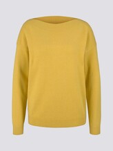 Pullover mit U-Boot-Ausschnitt - Frauen - california sand melange Pullover mit U-Boot-Ausschnitt - Frauen - california sand melange - 7 - TOM TAILOR