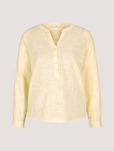 Henley blouse met textuur - Vrouwen - smooth yellow Henley blouse met textuur - Vrouwen - smooth yellow - 7 - TOM TAILOR