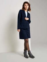 Karierter Jerseyrock - Frauen - navy gridcheck Karierter Jerseyrock - Frauen - navy gridcheck - 3 - TOM TAILOR