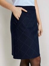 Karierter Jerseyrock - Frauen - navy gridcheck Karierter Jerseyrock - Frauen - navy gridcheck - 9 - TOM TAILOR