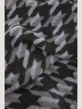 Weicher Schal mit Hahnentrittmuster - Frauen - black statement check Weicher Schal mit Hahnentrittmuster - Frauen - black statement check - 9 - Mine to five