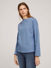 gemütlicher Pullover mit Bio-Baumwolle - Frauen - soft mid blue gemütlicher Pullover mit Bio-Baumwolle - Frauen - soft mid blue - 1 - TOM TAILOR Denim