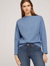 gemütlicher Pullover mit Bio-Baumwolle - Frauen - soft mid blue gemütlicher Pullover mit Bio-Baumwolle - Frauen - soft mid blue - 5 - TOM TAILOR Denim